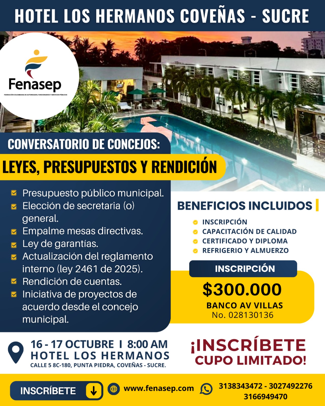 Conversatorio de Concejos: Leyes, Presupuestos Rendición